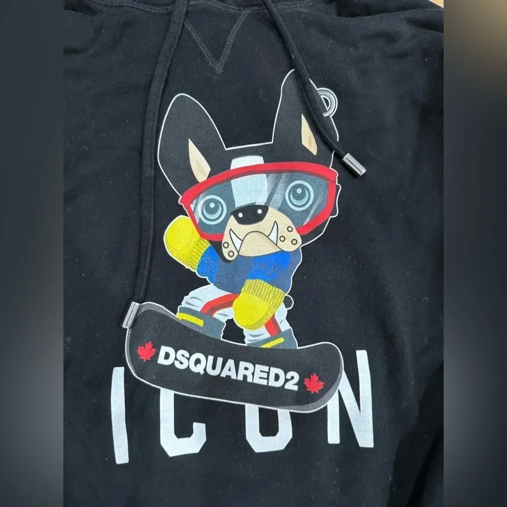 DSQUARED2 Cartoon print long-sleeved hoodie - Picture 5 of 8